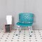 Flash Furniture HERCULES Series Tool-Free and Quick Assembly, 300 Lb. Capacity, Adjustable Teal Bath and Shower Chair with Extra Large Back DC-HY3501L-TL-GG